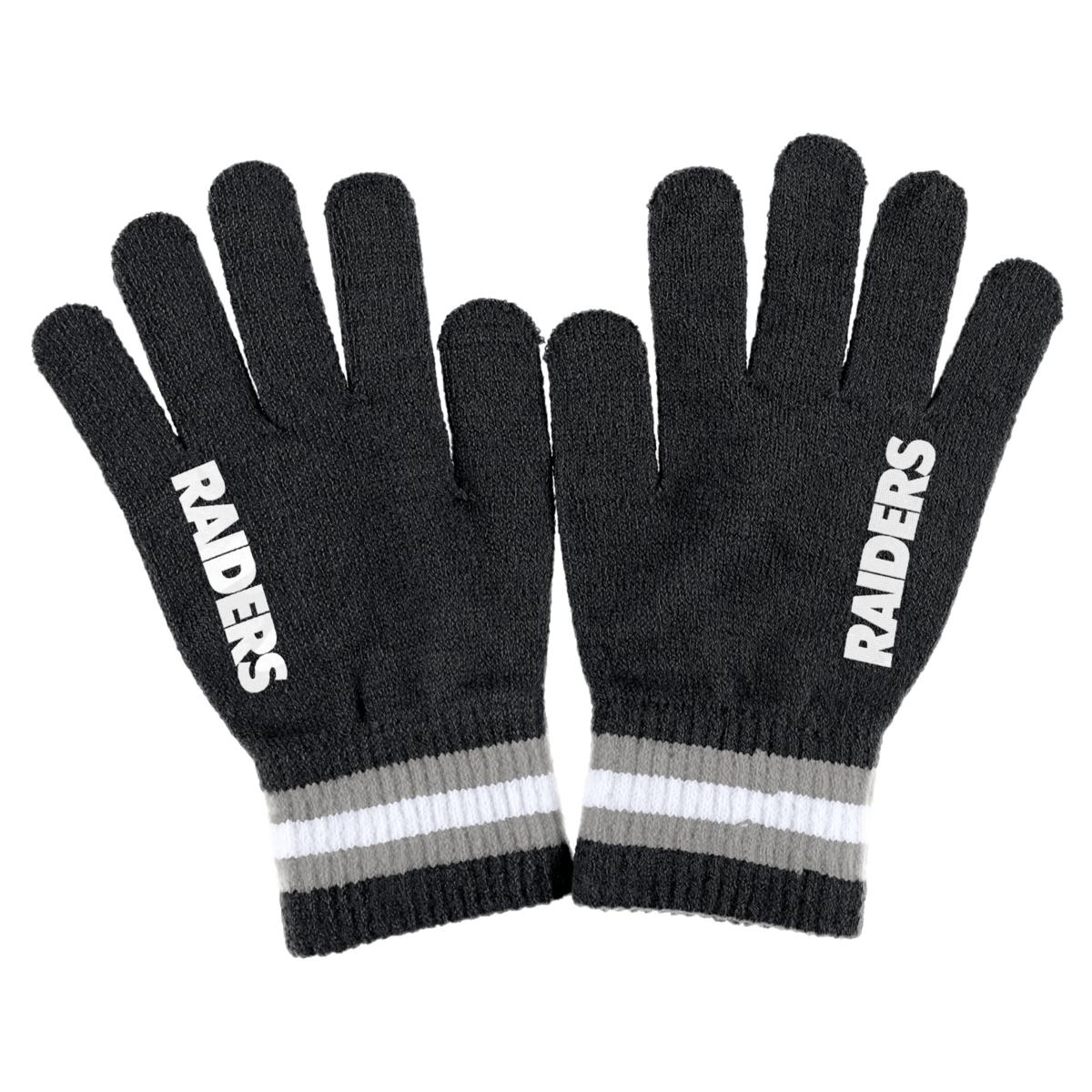 Product Detail  LAS VEGAS RAIDERS STRIPE SCARF & GLOVES SET