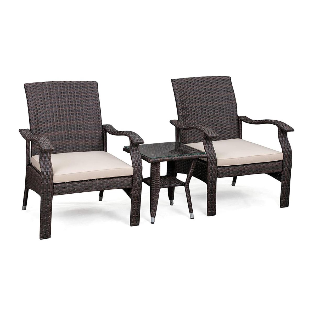 Halsted 5pc wicker patio seating set hot sale