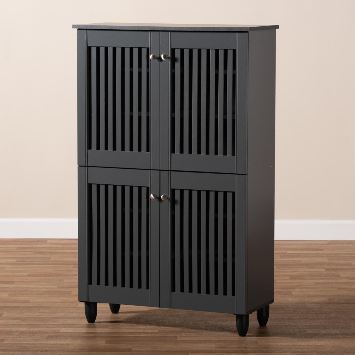 Wholesale Interiors Fernanda 4-Door Entryway Shoe Storage Cabinet