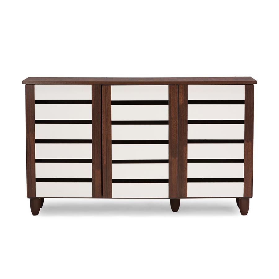 Wholesale Interiors Gisela 3 Door Wood Shoe Cabinet 20104158 HSN