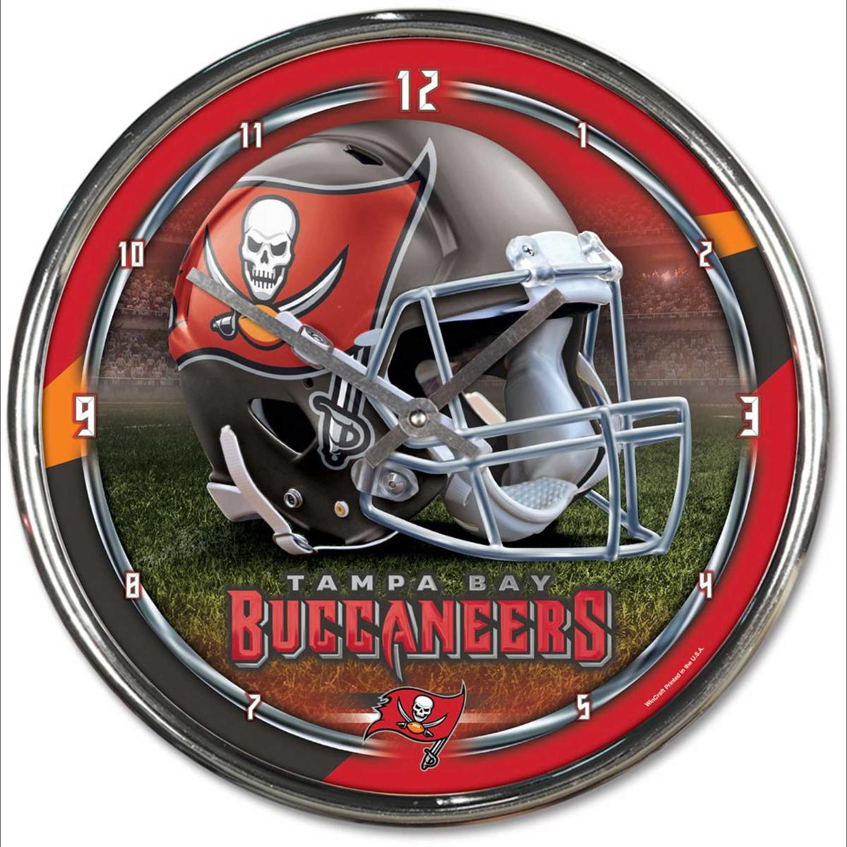 WinCraft Tampa Bay Buccaneers Chrome Wall Clock 21584418 HSN