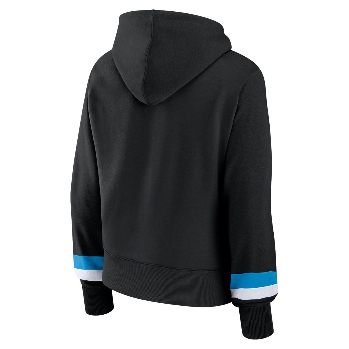 売れ筋商品|||ファナティクス カットソー トップス レディース Women's Black Carolina Panthers Over Under Pullover Hoodie Black Women's Fanatics Black Carolina Panthers Over Under Pullover