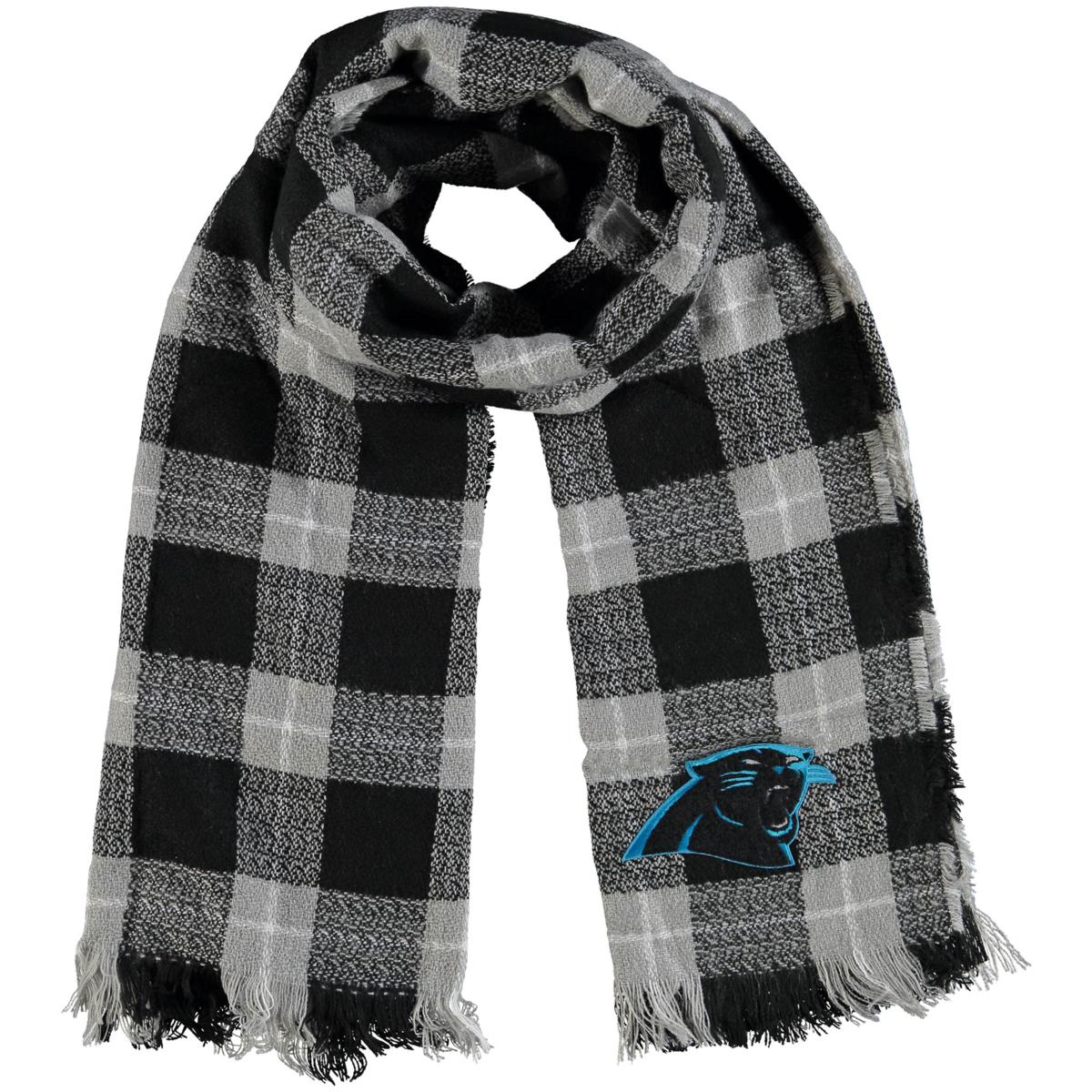 NFL Carolina Panthers Plaid Blanket Scarf