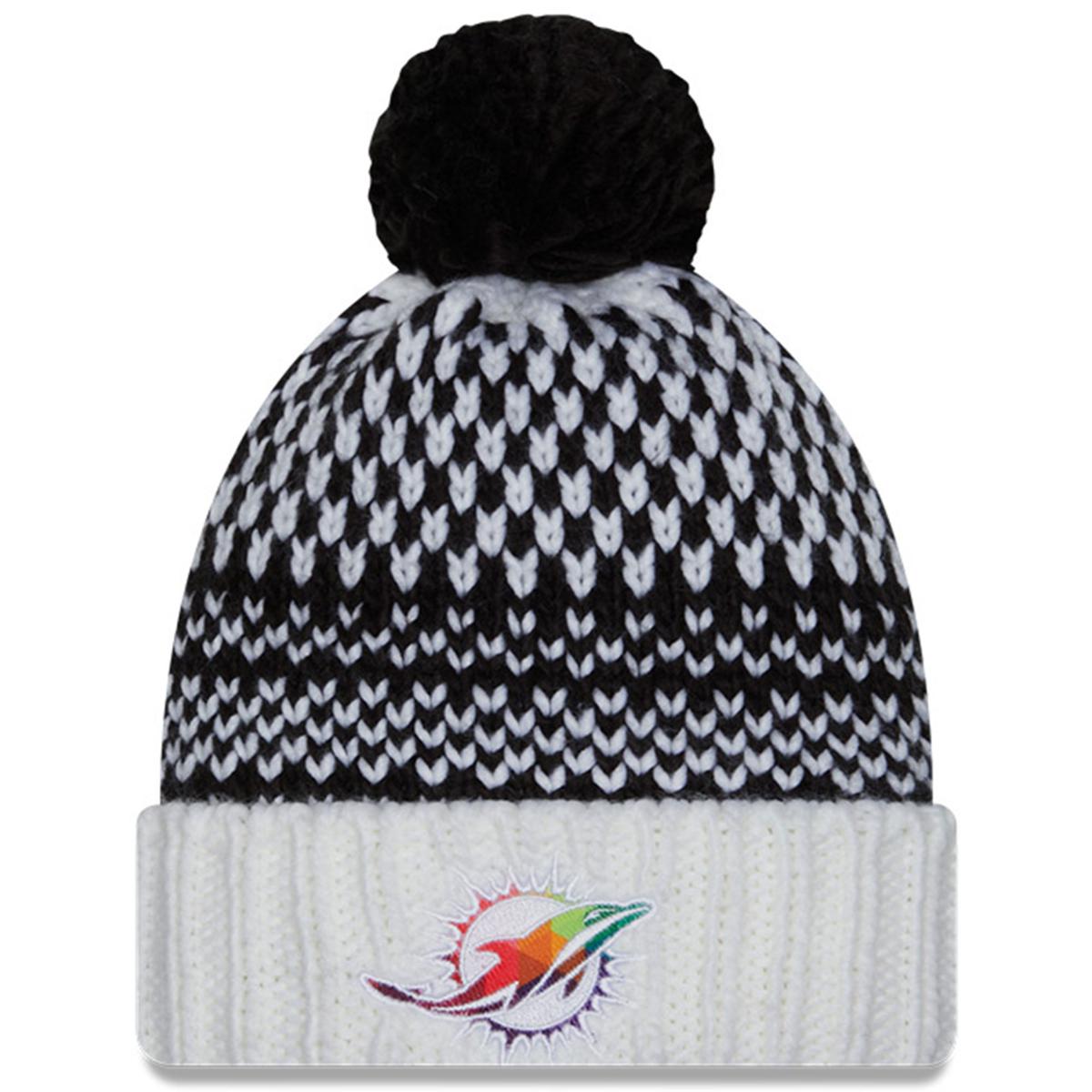 Miami Dolphins Colors Knit Pom Hat 