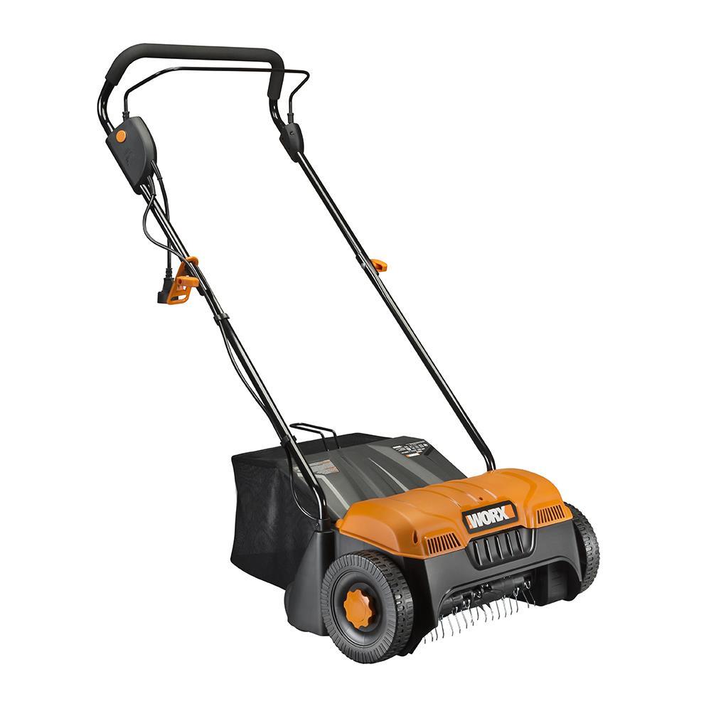 Worx 14in 12 Amp Corded Electric Cultivator and Dethatcher with