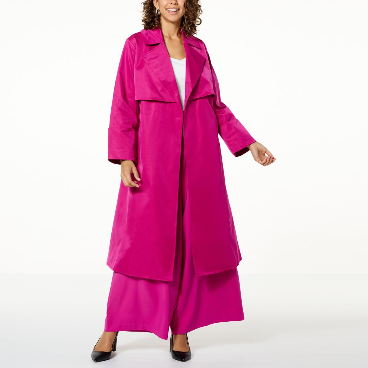 WynneCollection Belted Evening Trench Coat - 21040159 | HSN