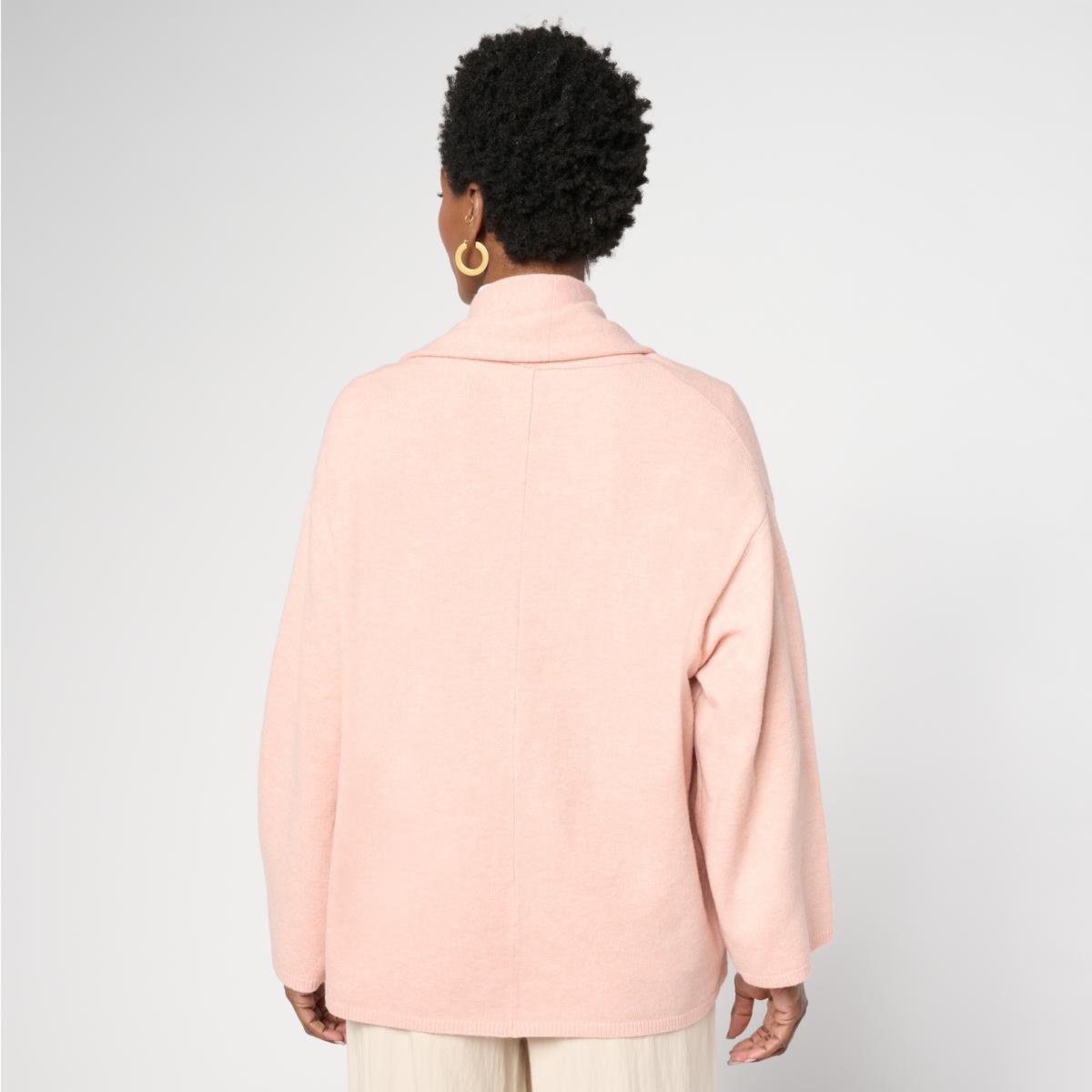 WynneCollection Draped Cardigan with Cuff Link Closure | HSN