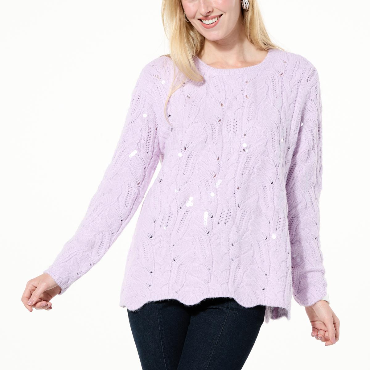 WynneCollection Easy Elegance Sequin Sweater