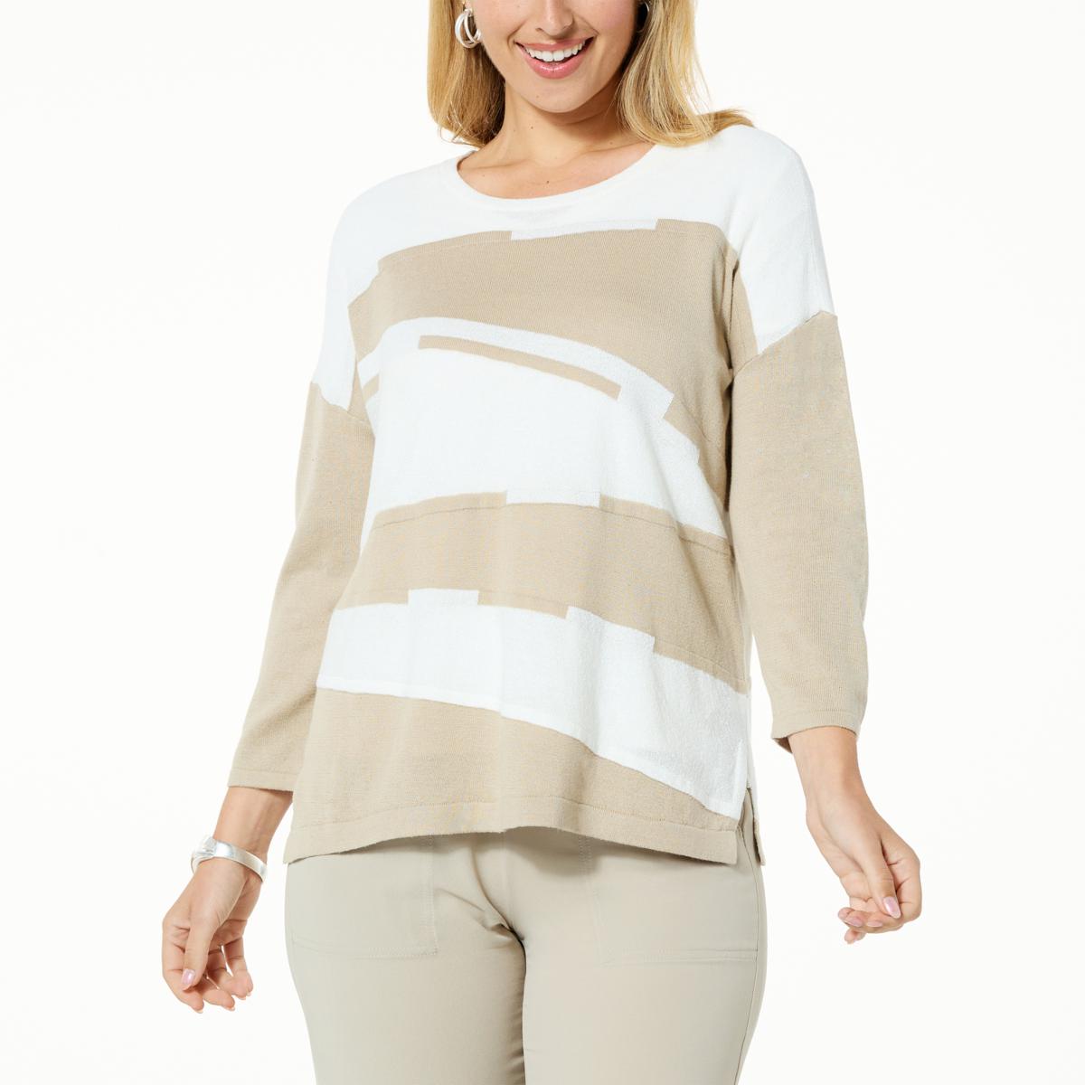 Grace and Lace Intarsia Sweater - Multi-Stripe - Sublime Boutique