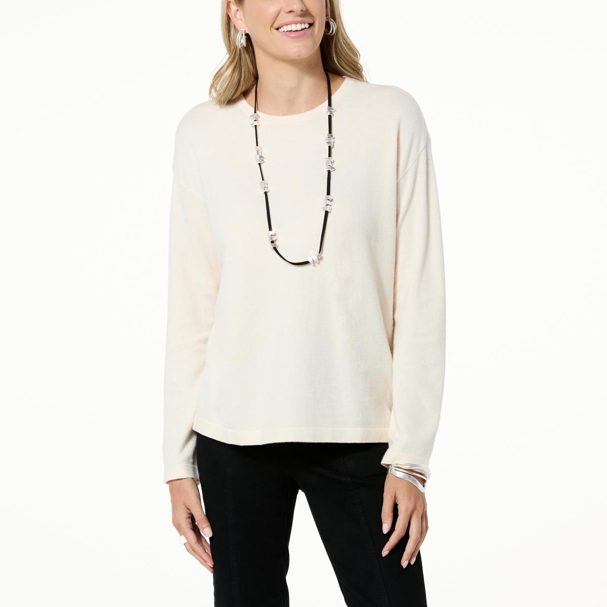 WynneCollection SoftKNIT Cashmere-Blend Layering Sweater