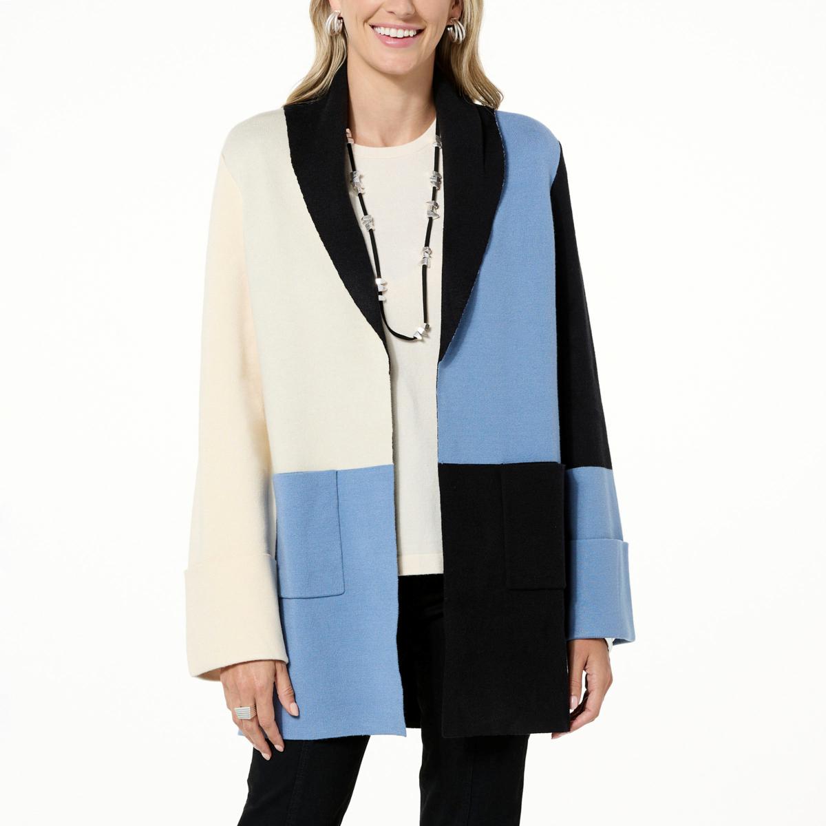 WynneCollection SoftKNIT Colorblocked Topper