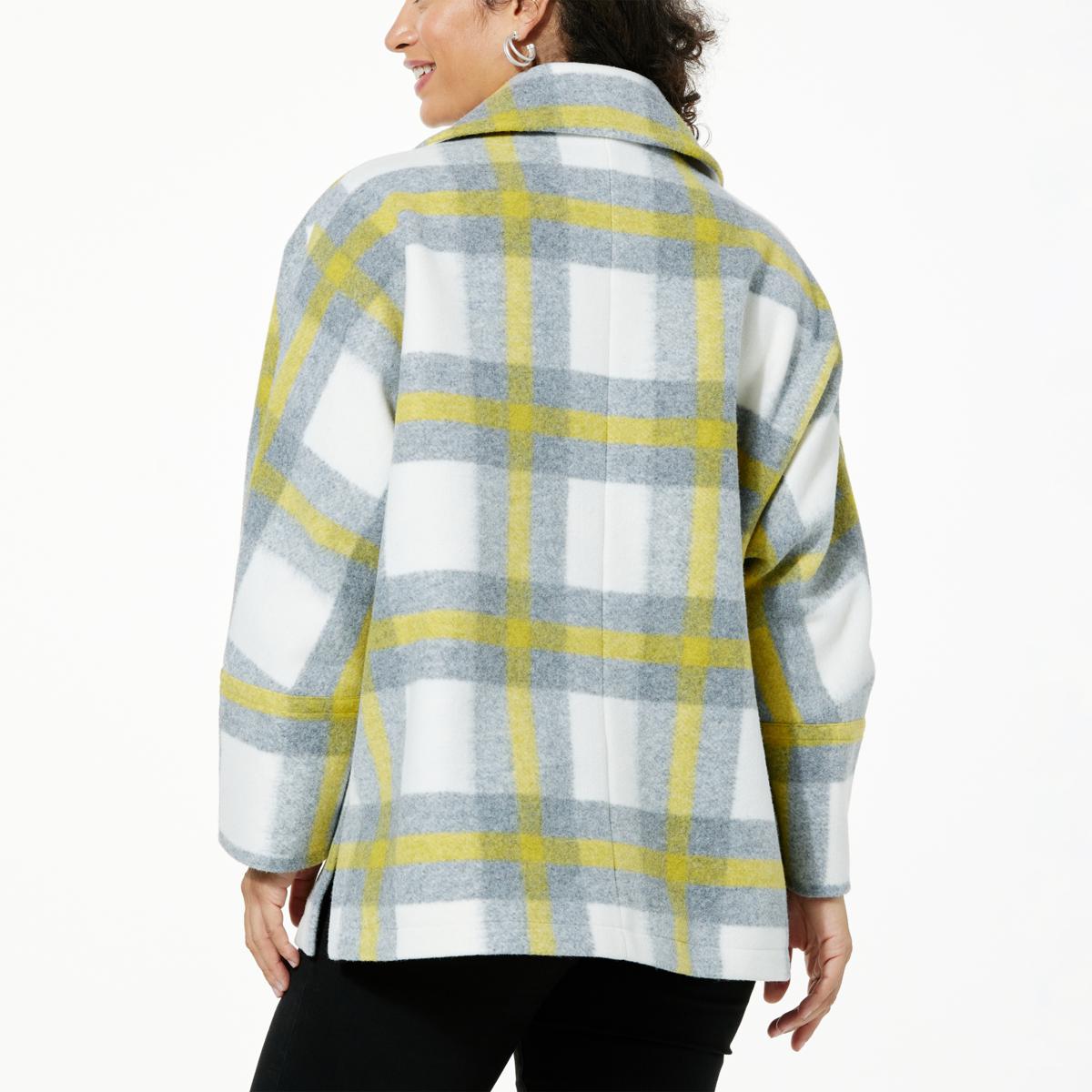 WynneCollection Unstructured Melton Coat - 21620927 | HSN