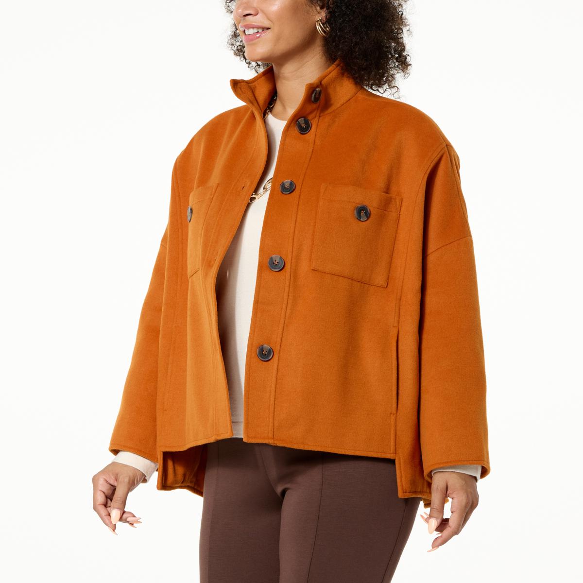 WynneCollection Unstructured Melton Jacket | HSN
