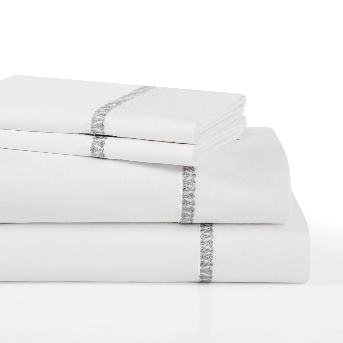 WynneHome 300TC Cotton Percale 4-piece Queen Sheet Set