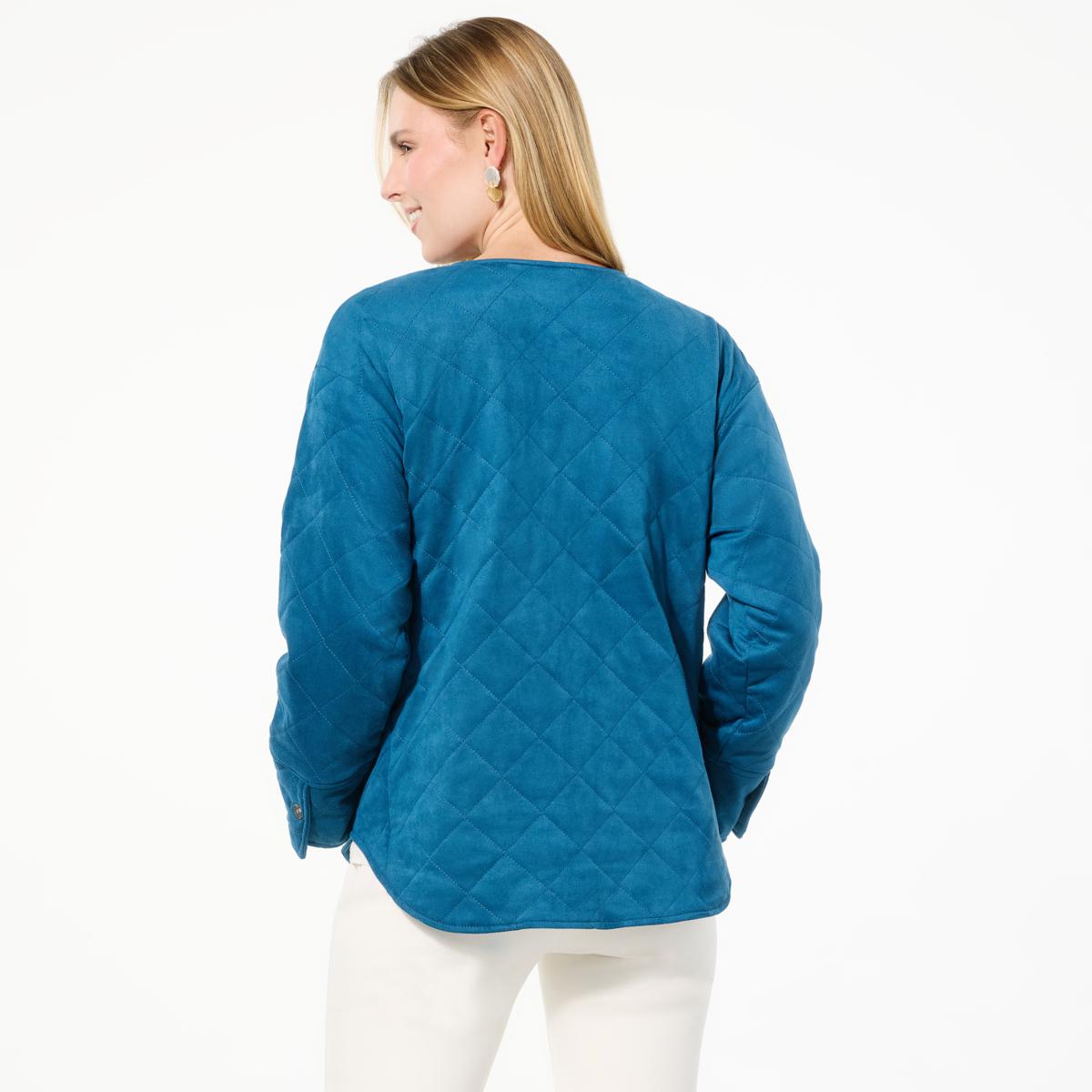 WynneLayers Quilted Faux Suede Jacket - 23222792 | HSN