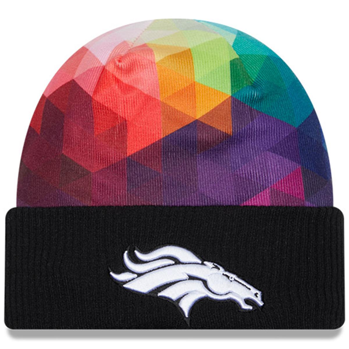 Officially Licensed NFL Women's Knit Snowy Hat by New Era - Broncos