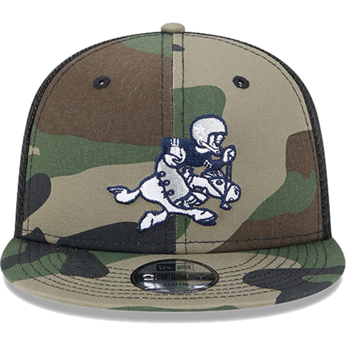 Men's New Era Camo Dallas Cowboys Main Trucker 9FIFTY Snapback Hat