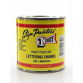 1-Shot Lettering Enamel Half Pint - Magenta 163L