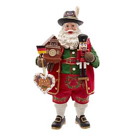 11" Fabriché Musical German Santa by Kurt Adler