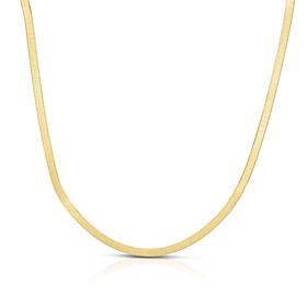 14K Gold Herringbone 16" Necklace