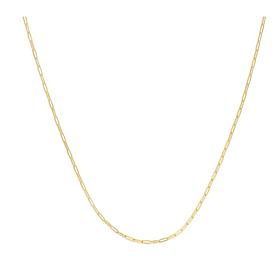 14K Yellow Gold Paperclip Chain 16" Necklace