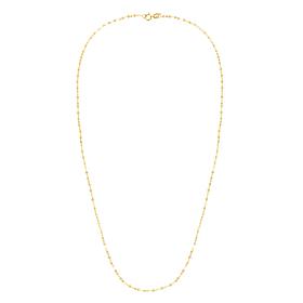 14K Yellow Gold Polished Mariner Chain Necklace - 18"