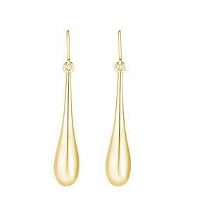 14K Yellow Gold Polished Teardrop Earrings