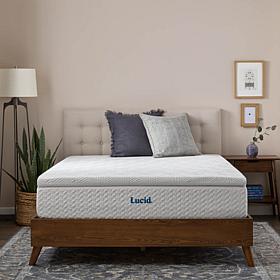 2” Bamboo Charcoal and Gel Memory Foam Mattress Topper, Queen