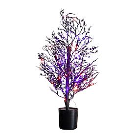 2-ft Pre-Lit Spider Twig Tree with 50 Lights by Nearly Natural