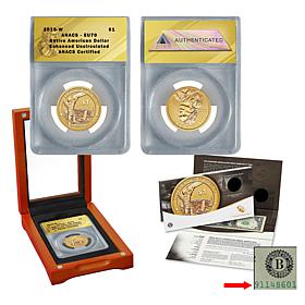 2015 EU70 ANACS American $1 Coin and Currency Set