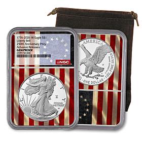 2026 Proof Advance Release Silver Eagle w/250 Liberty Bell Privy Mark