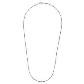 24" Sterling Silver 3mm Round Box Chain Necklace