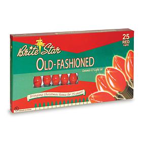 25 Old-Fashioned, Red Christmas Lights