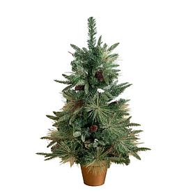 3-ft Snowed Christmas Tree with 36 Lights by Nearly Natural