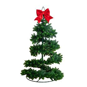 34-in UV Spiral Pop Up Christmas Tree by Nearly Natural