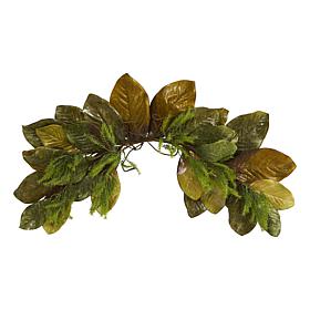 35 in. Fall Magnolia Leaf Artificial Swag