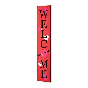 36"H Valentine‘s Wooden Welcome Porch Sign