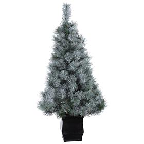 4' Snowy Mountain Pine Artificial Christmas Tree with 150 LED Light...