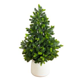 4.5-ft Real Touch Christmas Spruce Pine by Nearly Natural