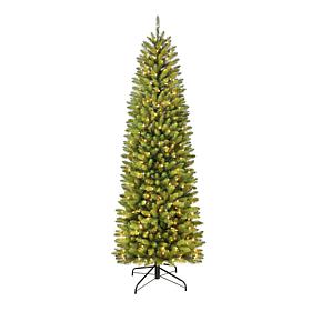 7.5' Franklin Fir Pencil Artificial Christmas Tree w/350 Clear Lights