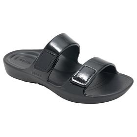 Aetrex Kaia Leather Strap EVA Slide Sandal