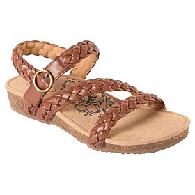 Aetrex Kennedy Arch Support Memory Foam Cork Adjustable Sandal