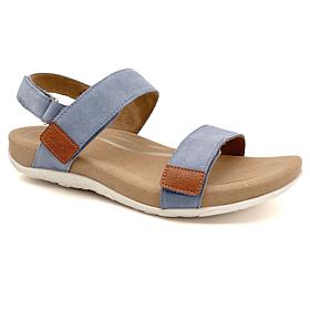 Aetrex Leslie Adjustable Suede Sandals