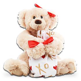 Alder Creek X's and O's Bear w/ Cloth Bag of Treats