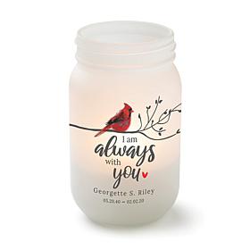 Always With You Memorial Mason Jar Votive Holder