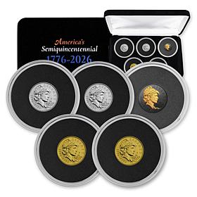America's 250th Anniversary Emerging Liberty 5-Dime Set