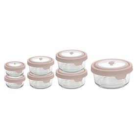 Anchor Hocking 14 Piece Glass Food Storage Bowls with Lids