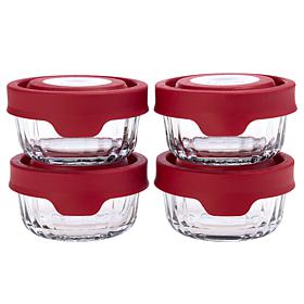 Anchor Hocking TrueSeal Sculpted 8-piece Minis Glass Food Storage Set