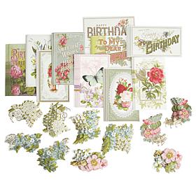 Anna Griffin® Antique Birthday Postcard and Embellishment Stickers