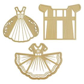 Anna Griffin® Paper Dress Dies - Set of 3